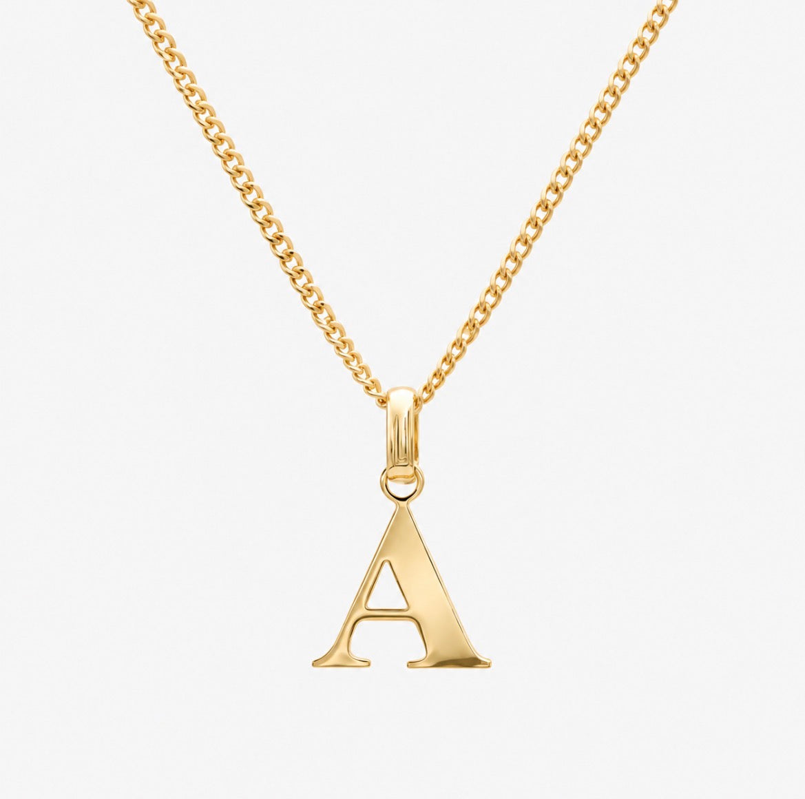 Personalised single letter necklace