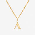 Personalised single letter necklace
