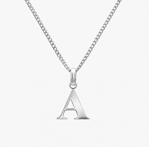 Personalised single letter necklace