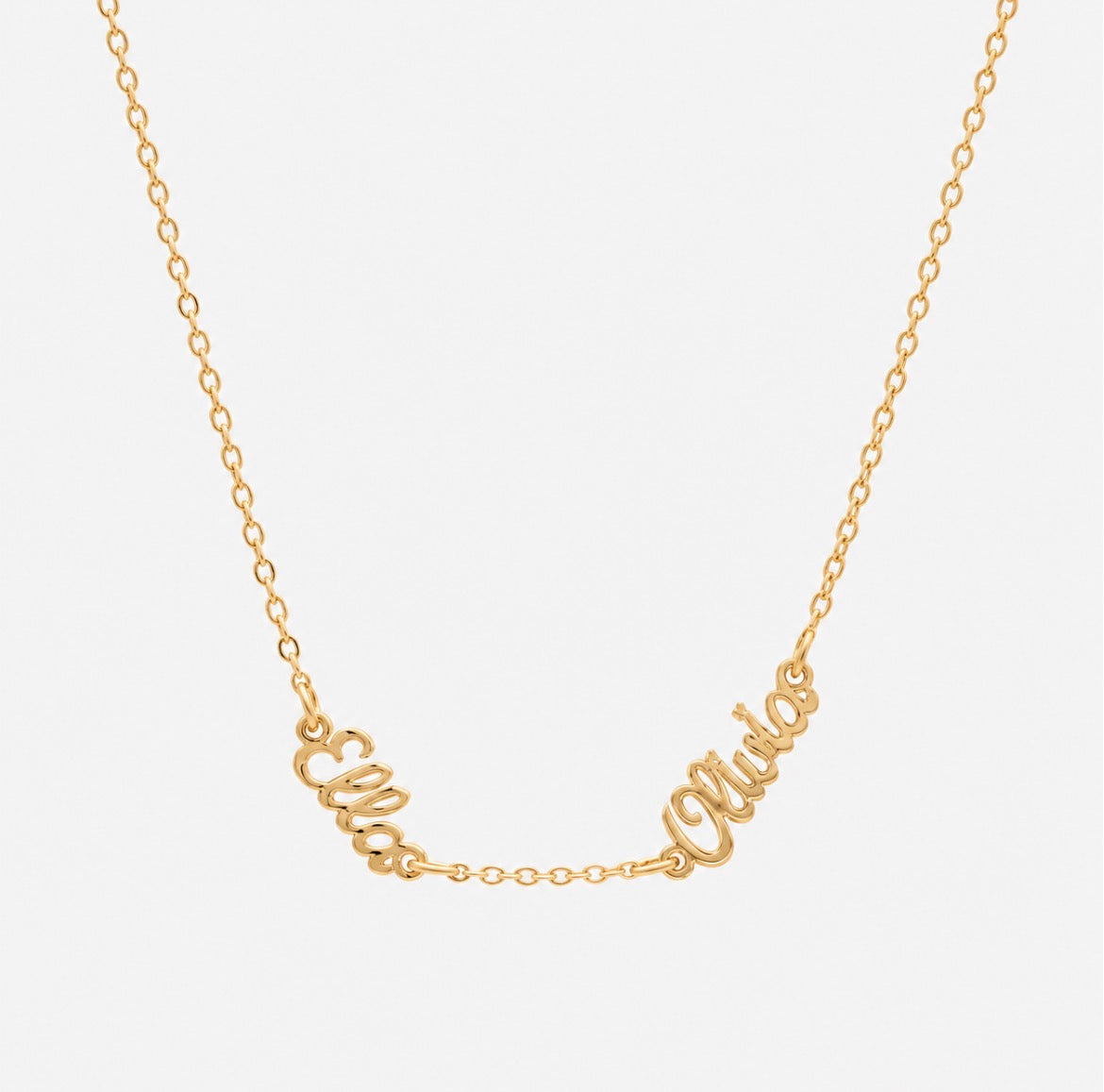 Miami Personalised Double Name Necklace
