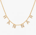 Maia Pavé Custom name necklace