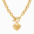 Hayley Heart T-Bar necklace