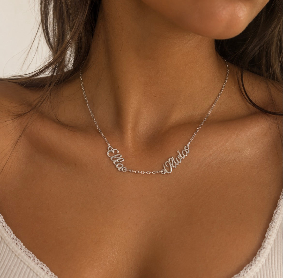 Miami Personalised Double Name Necklace